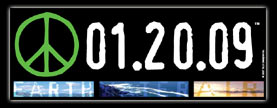 01.20.09&reg; Peace Bumpersticker with Date