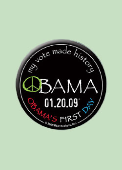 Obama 01.20.09&reg; MY VOTE MADE HISTORY Buttons